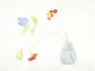 Nature morte éthérée avec papillon