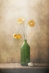 Fleurs jaunes discrètes