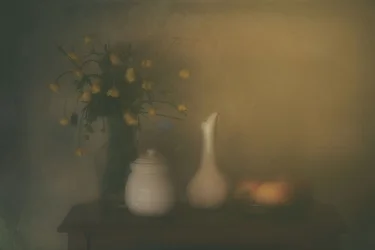 Nature morte jaune pâle