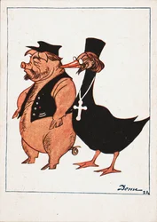 Koulak et prêtre, 1922