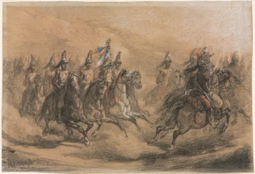 Charge de cavalerie, c. 1840