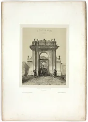 Entrée de la Villa Santucci, de Souvenirs d’Italie : Expédition de Rome