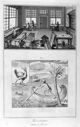 Fabricants de mosaïques, 1751-1777