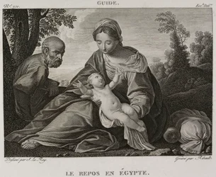Denis-Sébastien Leroy et Ribault - Le Repos en Égypte, d