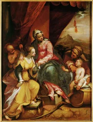 Le mariage mystique de Sainte Catherine de Sienne (peinture sur toile)