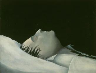 Napoléon sur son lit de mort à Sainte-Hélène, 1821
