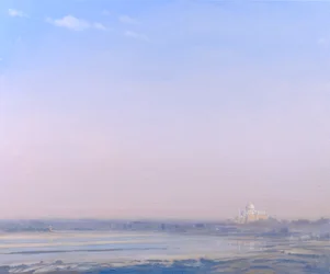 Taj Mahal depuis le Fort d