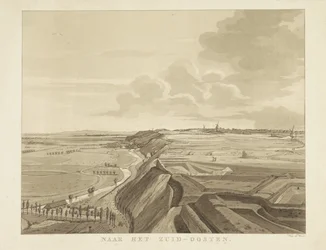 Vue sur le paysage au sud-est de Nimègue