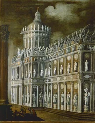 Architecture imaginaire (huile sur toile)