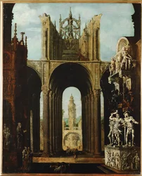 Architecture imaginaire (huile sur toile)