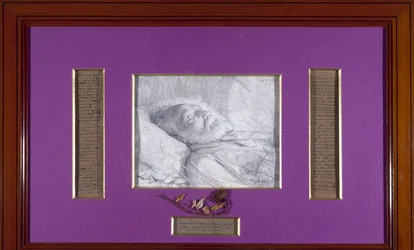 Victor Hugo sur son lit de mort, circa 1885