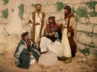 Groupe de bédouins, Terre Sainte