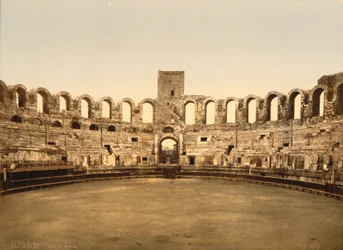 Arènes, Arles, France, impression photochrome, vers 1900