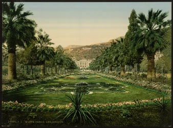 Entrée du casino, les jardins, Monte Carlo, Riviera, Monaco