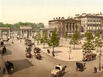 Hyde Park Corner, Londres, vers 1890-1900