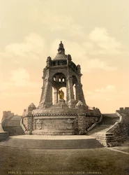 Monument Kaiser Wilhelm, Westphalie, Allemagne, vers 1900
