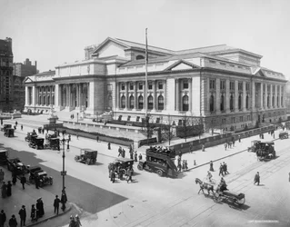 Bâtiment de la bibliothèque publique de New York, vers 1911-20
