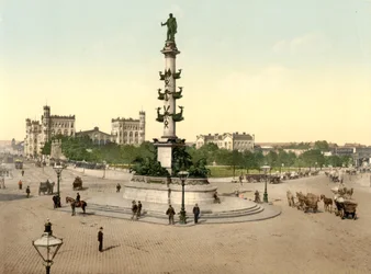Le Praterstern, Vienne, Autriche-Hongrie, c.1900