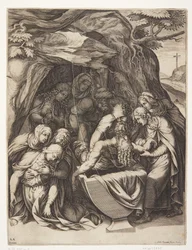 La Vierge Marie au tombeau du Christ