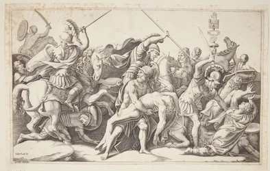 Ménélas avec le corps de Patrocle
