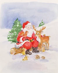 Père Noël et amis