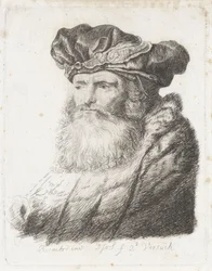 Homme avec barbe