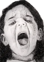 Manuela 1 (Kids series), 2008 (acrylique sur papier)