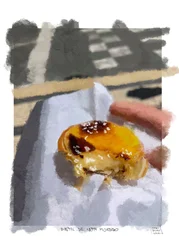 Pastel de nata mordido, 2022 (œuvre d