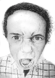 Santiago (Kids series), 2008 (acrylique sur papier)