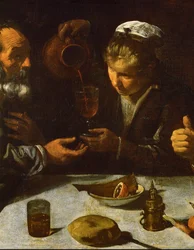Le déjeuner (huile sur toile)