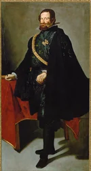 Gaspar de Guzman y Pimentel, conde de Olivares, ministre tout-puissant du roi Philippe IV (peinture sur toile)