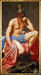 Dieu Mars (peinture sur toile)