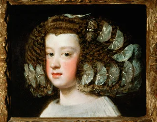 Infante Marie-Thérèse, future reine de France (huile sur toile)