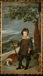 Infante Balthasar Carlos en tenue de chasse (peinture sur toile)