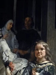 Las Meninas. Détail : nonne et nain