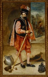 Le bouffon connu sous le nom de Don Juan de Austria ... (peinture sur toile)