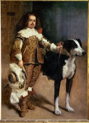 Le bouffon Don Antonio, appelé à tort El Ingles (peinture sur toile)