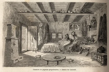 Une maison de paysans propriétaires, dans les environs d