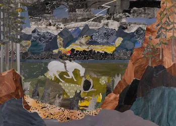 Les Walkyries se rassemblent, Ring Cycle de Wagner (collage)