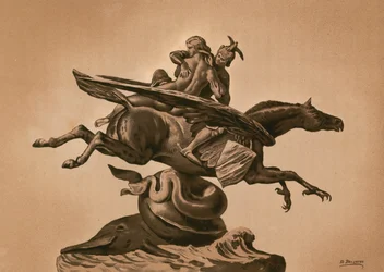 Statue de Roger et Angélique