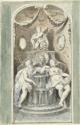 Projet de peinture décorative avec une fontaine