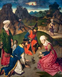 Église paroissiale (Parochiekerk Sint-Pieter). Peinture. La Cène. Dirk Bouts. 1464-1468. (détail)