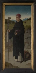 Saint Bernard, panneau de gauche du triptyque de Saint Érasme, vers 1460