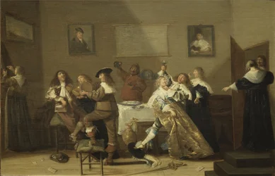 Scène de taverne