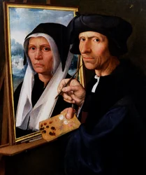 Jacob Cornelisz. van Oostsanen peint un portrait de sa femme