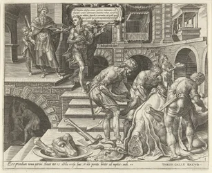 Préparatifs pour la fête de mariage (Gelijkenis van een bruiloftsfeest)