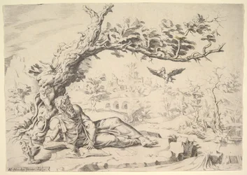 Élie nourri par les corbeaux