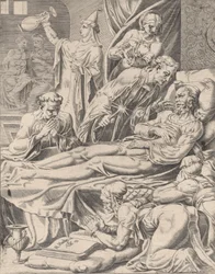 Le Riche sur son lit de mort, de La Parabole de Lazare et du Riche, planche 2