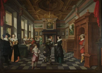 Une séquence décorative en sept parties : Un intérieur, 1630-32