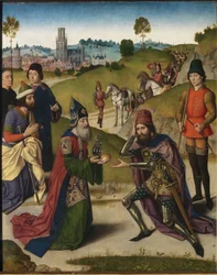 Le dernier souper retable : Rencontre d
